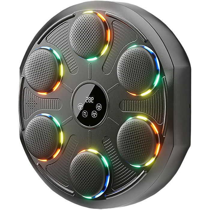 Музична боксерська машина Kensbro з LED-підсвіткою, Bluetooth, 12 швидкостей та режимів, для дорослих та дітей