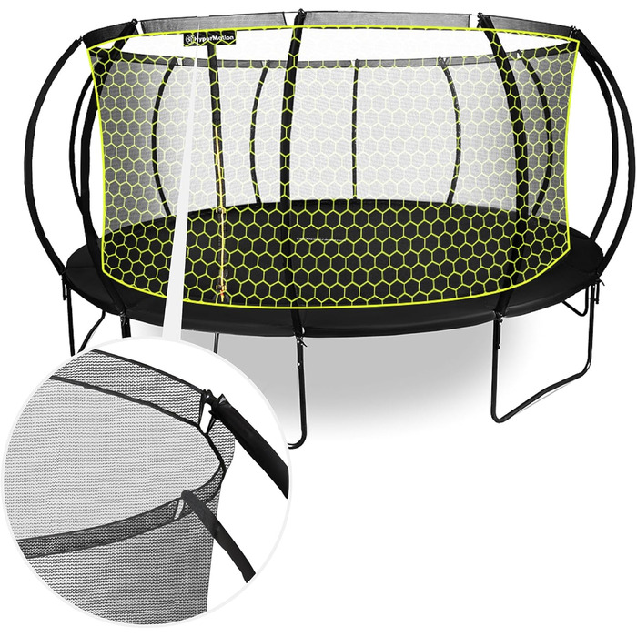 Трамплін гірчатий Hypermotion Outdoor для дітей 244/305/366/430/487 см - швидковисихаючий, водостійкий, з чудовою пружністю. Ідеальний для саду (діаметр 487 см).