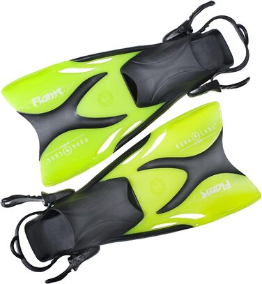 Дитячі ласти для плавання Aqua Lung Flame Junior, розмір 27-32, лайм, прозорі