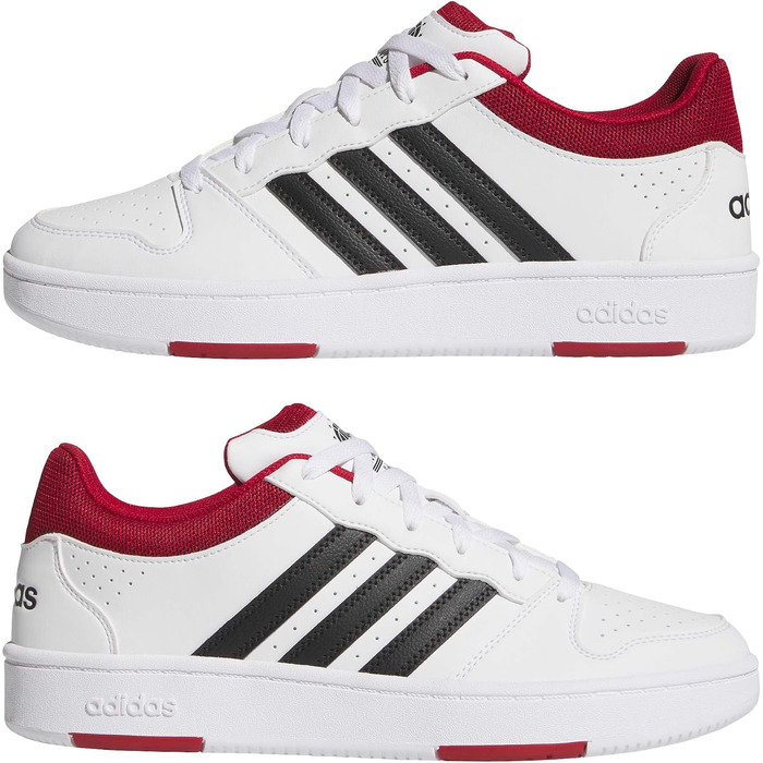Чоловічі кросівки adidas Hoops Classic (35.5 EU, Cloud White Team Victory Red Core Black)