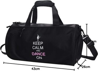 Спортивна сумка-дафл Kilofly для дівчаток: сумка для балету, танців та гімнастики, дорожня сумка на плече (S2)