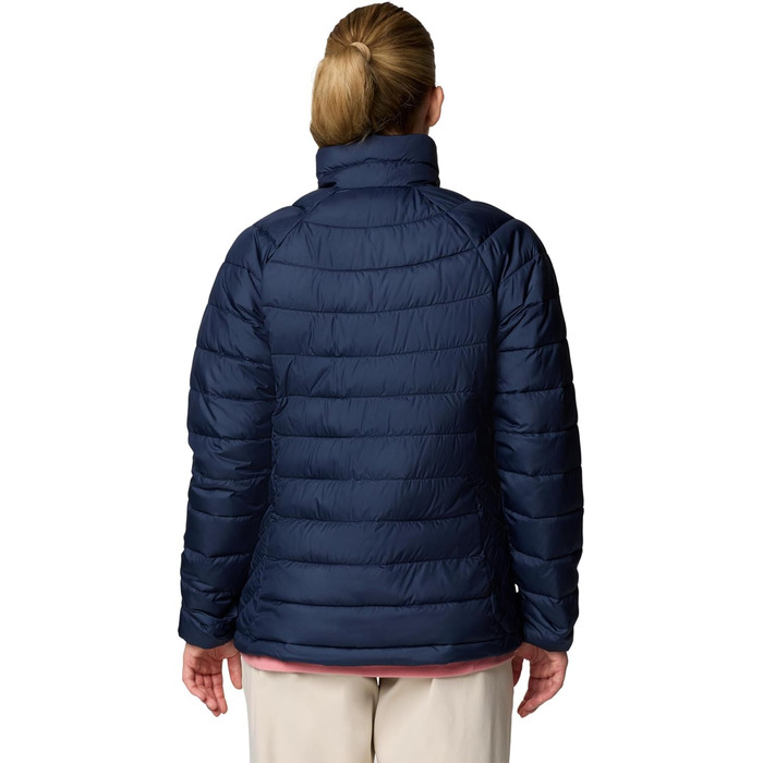Жіноча утеплена куртка Columbia Powder Lite II Full Zip, темно-синя, розмір XXL