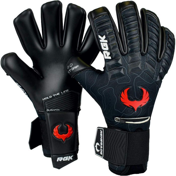 Воротарські рукавиці Renegade GK Eclipse Profi з захистом пальців (Розмір 7, Рівень 5) 4+3мм EXT Contact Grip | Професійні рукавиці для воротарів чоловіків, підлітків