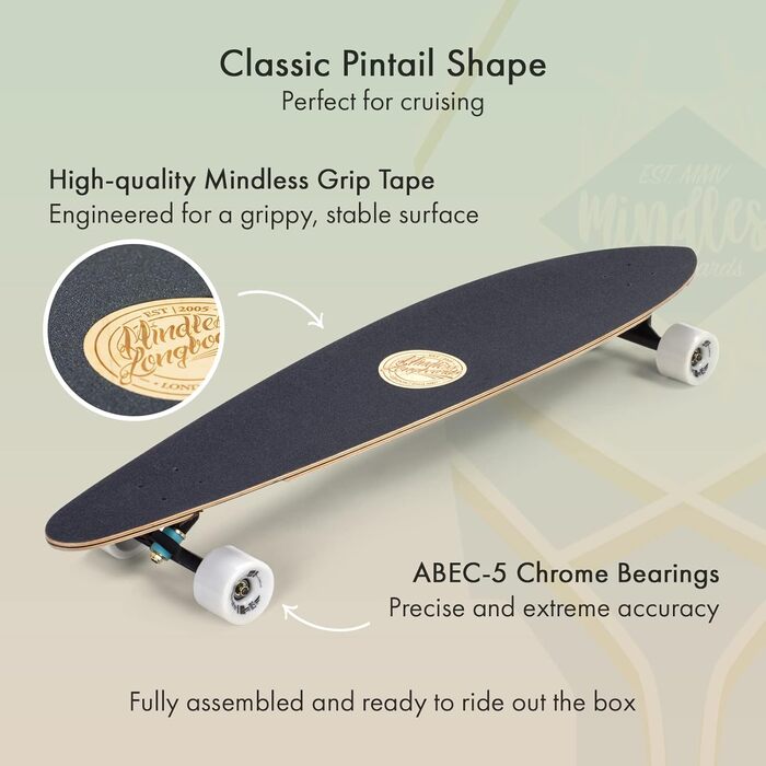 Лонгборд Mindless Core Pintail для дорослих, унісекс, червоний, 24 см