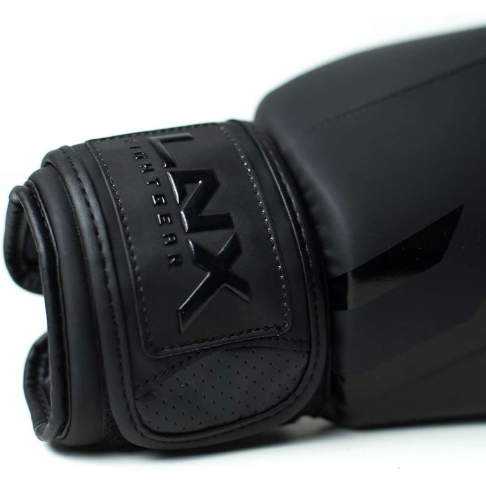 Боксерські рукавички LNX Level 5, 14 Oz, чорні, для кікбоксингу, боксу, муай-тай, K1, MMA, тренування та спарингу, унісекс