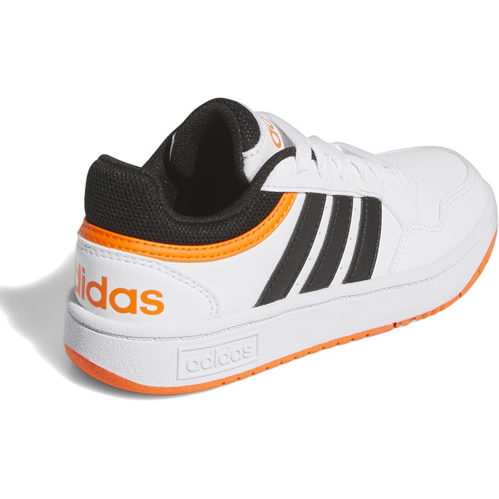 Кросівки Adidas Hoops 3.0 K - Unisex, 38 EU, Cloud White/Core Black/Impact Orange