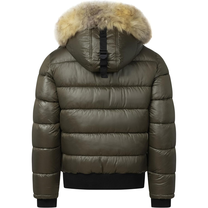 Чоловіча куртка Geographica Norway Steppjacke - тепла зимова куртка-анорак для активного відпочинку, катання на лижах та сноуборді, з шапочкою UD (3XL, Bugs Kaki)