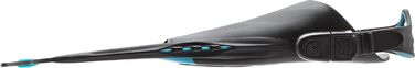 Ласти Cressi Bonete прозорі блакитні S/M — короткі, регульовані, легкі, міцні, для подорожей, для дорослих