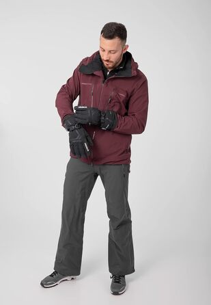 Лижні рукавички Reusch Down Spirit Gore-Tex з пухом, водонепроникні, дихаючі, чорні/сріблясті, розмір 9