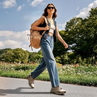 Жіночі трекінгові черевики NORTIV 8 - легкі, дихаючі, для хайкінгу та роботи, розмір 40.5 EU, колір хакі