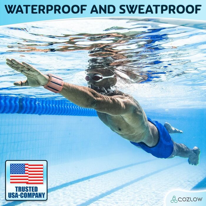 Гантелі для зап'ястя та кистей Cozlow, персикового кольору (набір 2 шт, по 0.45 кг кожна)