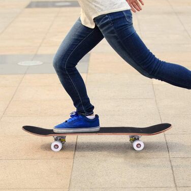 Скейтборд повний 79x20 см з підшипниками ABEC-9, 7 шарів, Double Kick Concave, максимальне навантаження 150 кг