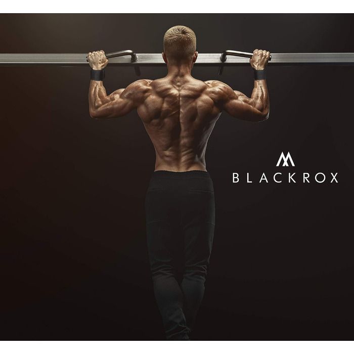 BLACKROX гачки для тяги V1 для пауерліфтингу, бодібілдингу, 2 шт, металеві гачки з м'якою фіксацією на зап'ястя, для важкої атлетики та кросфіту, чорні