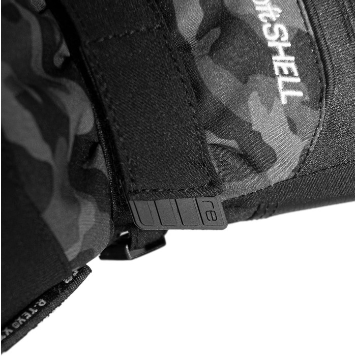 Дитячі гірськолижні рукавички Reusch Softshell, водонепроникні та вітрозахисні (чорно-камуфляжні, розмір 6)