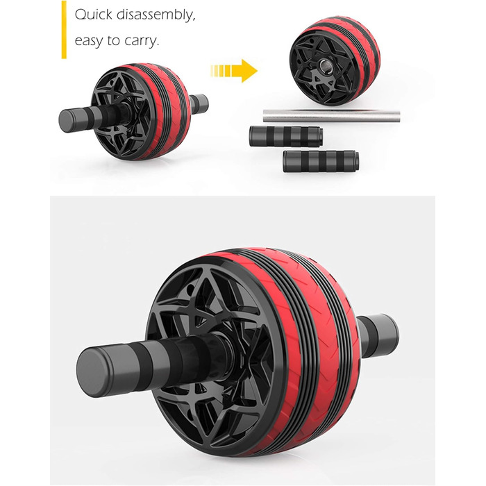Ролик для пресу AB Wheel – тренажер для дому та спортзалу, зелений