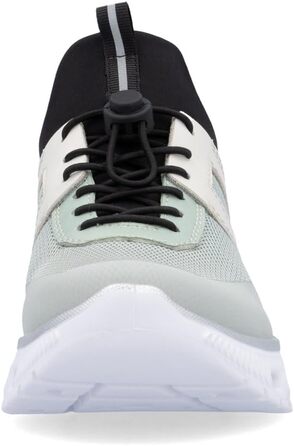 Rieker M6061: Жіночі сліпони-кеди зелені комбіновані, 38 EU - зручне взуття Rieker