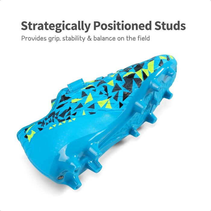 Дрим Пейрс: Футбольні черевики для дітей (хлопчики та дівчатка) – дихаючі, унісекс, для залу та тренувань, спортивні, для активного відпочинку, чорно-неонові кольори (35 EU, королівський синій, неоновий зелений)