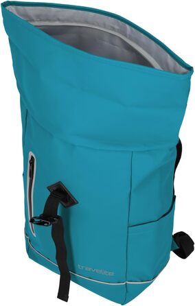 Водонепроникний рюкзак Travelite Rolltop для велосипеда, міський рюкзак із ролтоп-застібкою та світловідбивачами, 19 л, 48 см