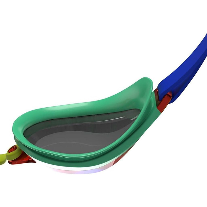 Окуляри для плавання Speedo Fastskin Speedsocket 2 з дзеркальними лінзами, унісекс, зелено-оранжеві, універсальний розмір