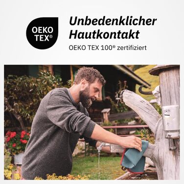 Рушник з мікрофібри NORDKAMM® Oeko-TEX, швидковисихаючий, великий, для дому, подорожей та спорту, блакитний