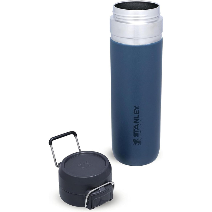 Термобутилка Stanley Quick Flip з нержавіючої сталі, 7+ годин холоду, BPA-free, герметична, для води, з кришкою-дозатором, придатна для миття в посудомийній машині