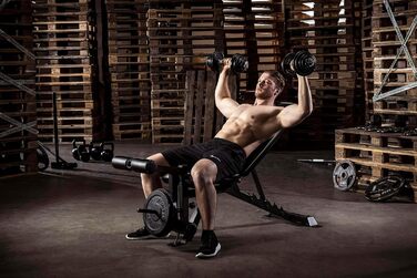 Регульована лава для тренувань Tunturi UB60 зі спинкою та підніжками