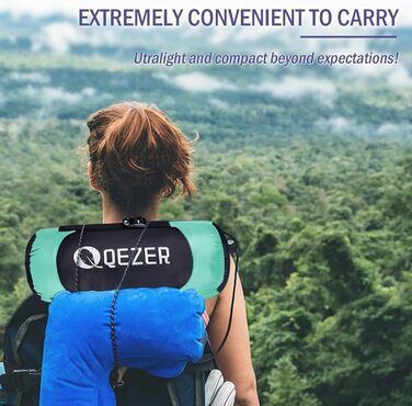 Легкий пуховий спальний мішок Sommer для кемпінгу та трекінгу (16°C), чорний. Підходить для дітей, підлітків та дорослих.