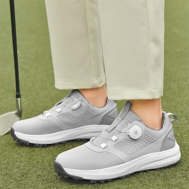 Жіночі гольф-туфлі з шипами, водонепроникні гольф-туфлі для жінок (42 EU, Сірий)