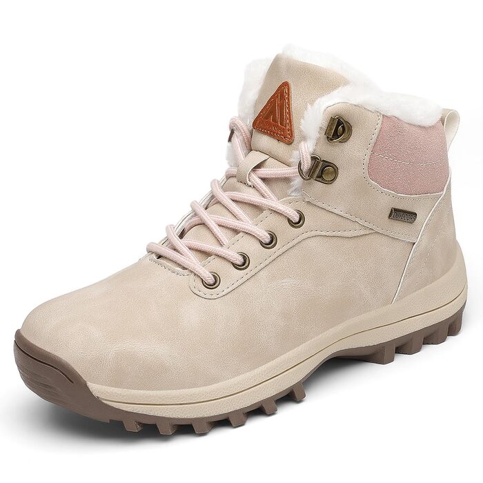 Зимові черевики Mishansha для чоловіків та жінок. Теплі, з підкладкою, зимові чоботи для активного відпочинку. Розміри 36-48 EU, колір слонова кістка