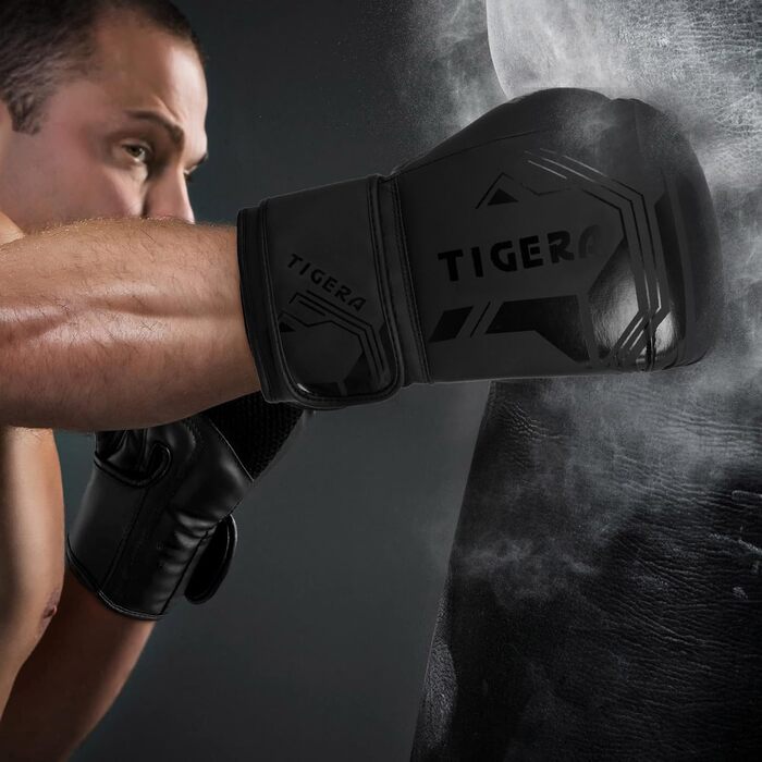 Боксерські рукавички Tigera 12oz для чоловіків і жінок, тренувальні, для боксу, MMA, муай-тай, спарингу, кікбоксингу