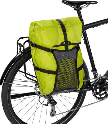 Велосипедна сумка VAUDE Trailcargo, універсальний розмір, яскраво-зелена/чорна