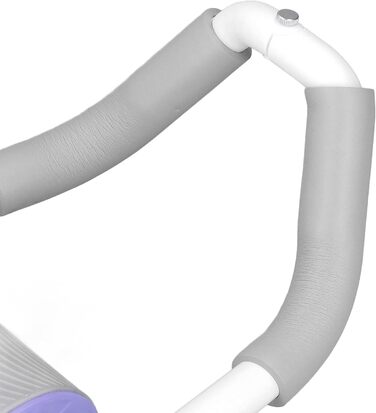 Автоматичний відскокучий ролик для пресу Asixxsix з підтримкою ліктів, ролик для пресу з автоматичним відскоком, фітнес-тренажер для пресу з наколінниками (фіолетовий)