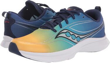 Кросівки Saucony Kinvara 13 для дівчаток та хлопчиків (синьо-жовті, 10.5 US Big Kid)