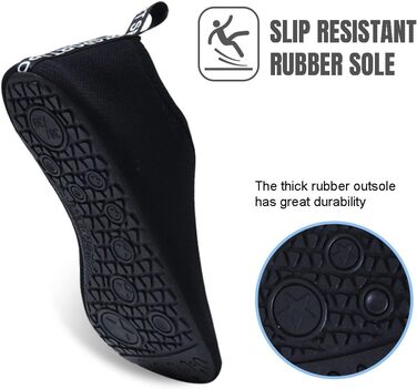 Аквашузи для плавання та відпочинку на пляжі: швидка сушка, чорний колір, 38/39 EU