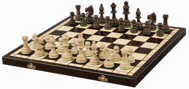 Олімпійські шахи Sunrise Chess & Games 42x42 см, традиційні, ручний розпис, фігури Стаунтон, дерев'яні