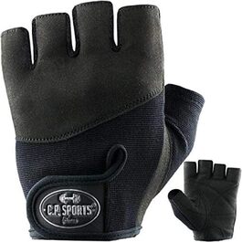 Спортивні рукавички C.P. Sports Iron-Handschuh Komfort F7-1, чорні, розмір L - для фітнесу та тренувань