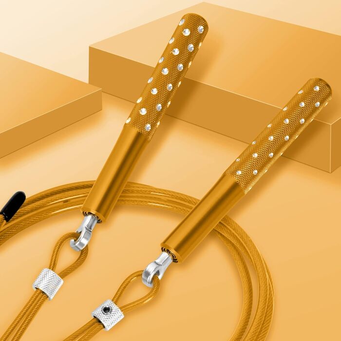 Стрибкове канат Springseil Wastou: регульований, для фітнесу, для дорослих, чоловіків, жінок, дітей, жовтий