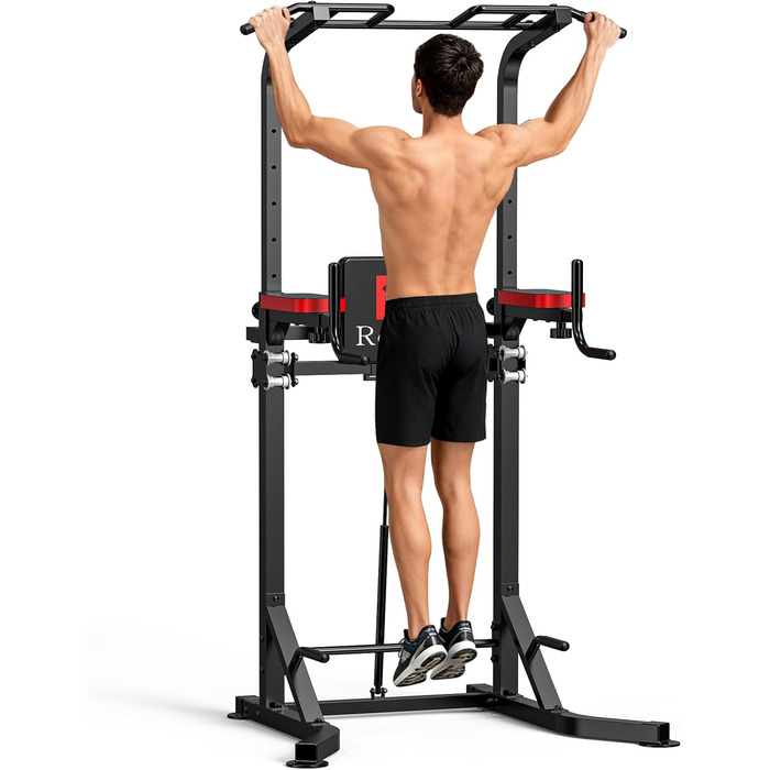 Багатофункціональна силовая станція для дому Power Tower з турніком, регульованою висотою та підтримкою спини (160–220 см), з гідравлікою. Підходить для дорослих та підлітків.