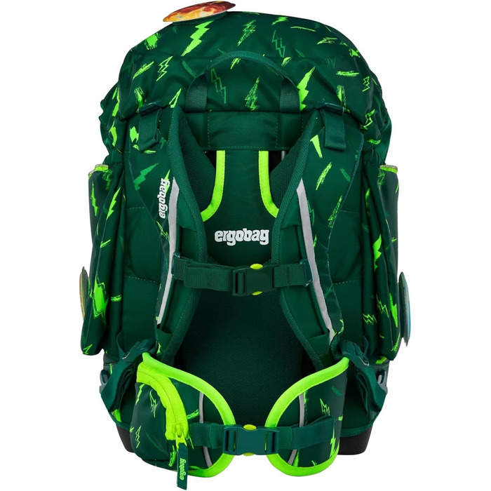 Комплект ергономічного шкільного рюкзака ergobag для 1 класу початкової школи, 6 предметів, унісекс, колір Bärtastisch - Зелений