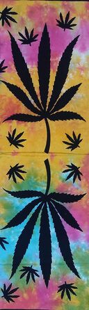 Гобелен настінний з коноплею, постер Cannabis, психоделічний декор для кімнати, бохо стиль, гобелен із зображенням листя марихуани, для гуртожитку, хіпі, Rasta