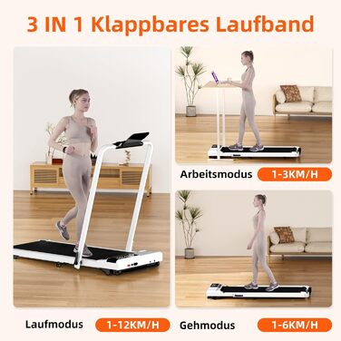Бігова доріжка Raceable Superun Walking Pad для дому, складана, до 12 км/год, під стіл, 136 кг, з керуванням через додаток та режимом багатокористувацьких перегонів
