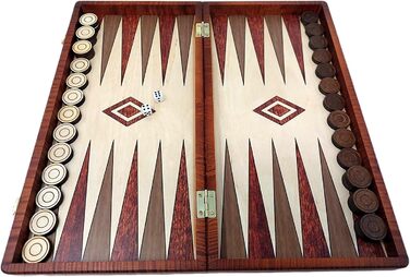 Дерев'яний 3-в-1 набір: шахи, нарди, шашки ChessEbook, 48x48 см, складаний, ручна робота
