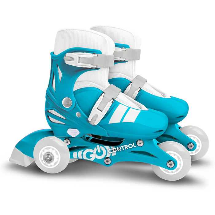 Ролики TRISKATES 2-в-1, регульовані, для дітей, SKIDS CONTROL MIXTE 2025, блакитні