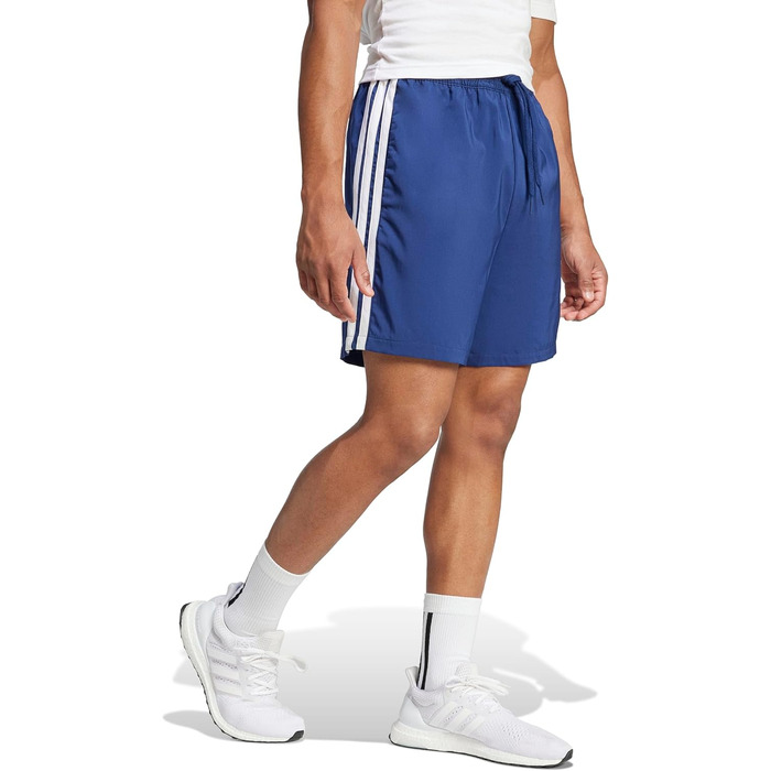 Чоловічі спортивні шорти adidas Performance Essentials Three Stripes, темно-сині/білі, розмір XL
