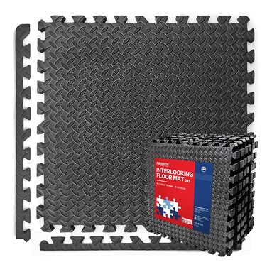 PROIRON Мат Puzzle 60x60x2 см для фітнесу (6 шт.) - захисні килимки для спортзалу, тренувань, обладнання