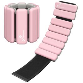 Набір обтяжувачів для ніг Sportneer 2шт (0,5 кг та 1 кг) для йоги, танців, аеробіки (рожевий)