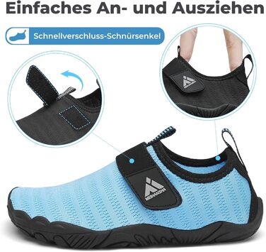 Дитячі шльопанці Mishansha для купання, швидко сохнуть, дихаючі, антиковзні, для дівчаток та хлопчиків, розмір 24-35, блакитні