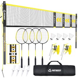 Мережа для бадмінтону професійна, нейлон, для вулиці та залу