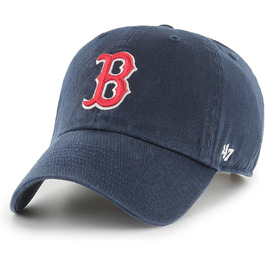 Кепка бейсболка MLB Boston Red Sox, унісекс, регульована, темно-синій логотип