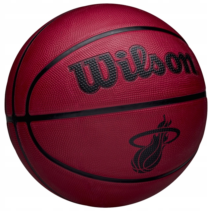 Баскетбольний м'яч Wilson NBA Team Tribute Solid Miami Heat, розмір 5